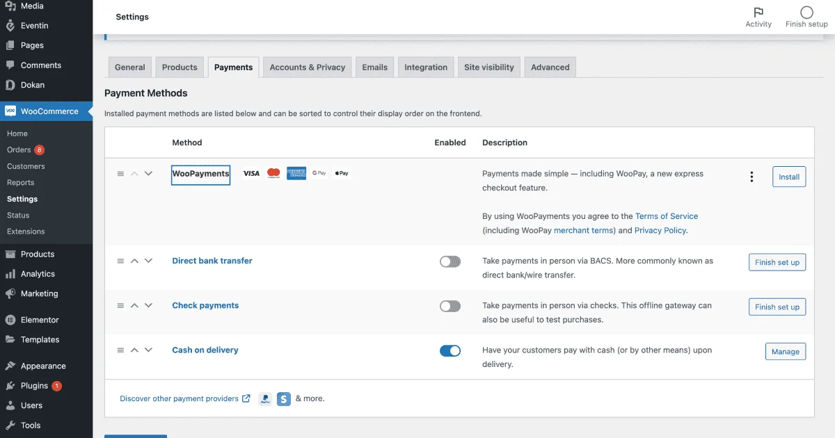 woocommerce payments